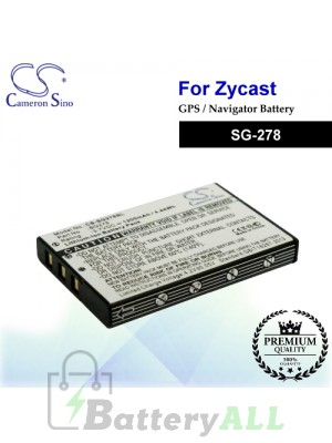 CS-SG278SL For Zycast GPS Battery Fit Model SG-278