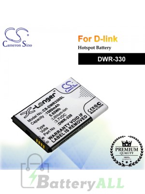 CS-DWR330SL For D-Link Hotspot Battery Model DWR-330