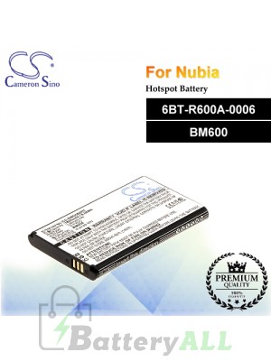 CS-NWD660RC For Nubia Hotspot Battery Model 6BT-R600A-0006 / BM600