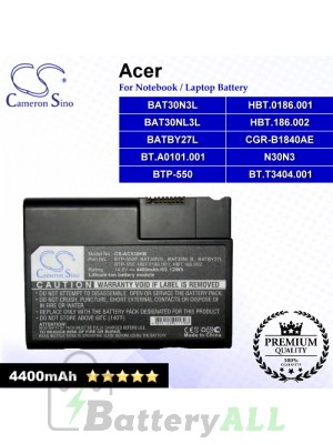 CS-AC530HB For Acer Laptop Battery Model BAT30N3L / BAT30NL3L / BATBY27L / BT.A0101.001 / BT.T3404.001