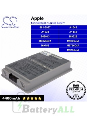 CS-AM1078NB For Apple Laptop Battery Model 661-2927 / A1078 / A1148 / E68043 / M9325 / M9325G/A