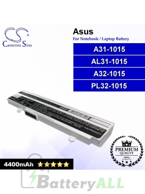 CS-AU1015NT For Asus Laptop Battery Model A31-1015 / A32-1015 / AL31-1015 / PL32-1015 (White)