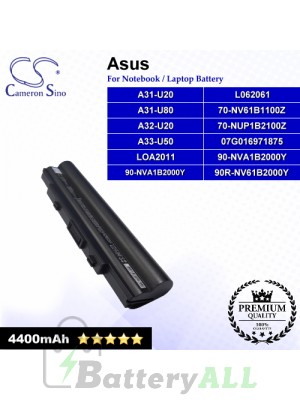 CS-AUA31NB For Asus Laptop Battery Model 07G016971875 / 70-NUP1B2100Z / 70-NV61B1100Z / 90-NVA1B2000Y