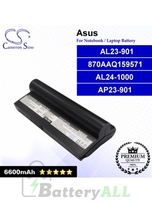 CS-AUA9NT For Asus Laptop Battery Model 870AAQ159571 / AL23-901 / AL24-1000 / AP23-901 (Black)