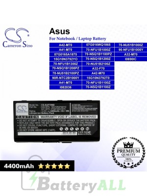CS-AUF70NB For Asus Laptop Battery Model 07G0165A1875 / 07G016WQ1865 / 15G10N3792T0 / 15G10N3792YO