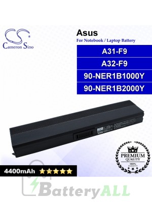 CS-AUF9NB For Asus Laptop Battery Model 90-NER1B1000Y / 90-NER1B2000Y / A31-F9 / A32-F9