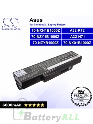CS-AUK72HB For Asus Laptop Battery Model 70-NX01B1000Z / 70-NXH1B1000Z / 70-NZY1B1000Z / 70-NZYB1000Z