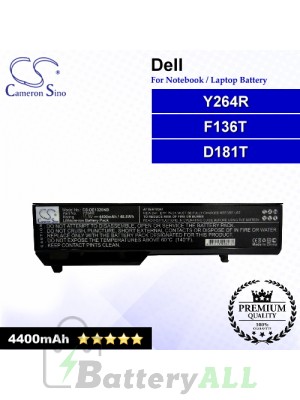 CS-DE1320NB For Dell Laptop Battery Model D181T / F136T / Y264R