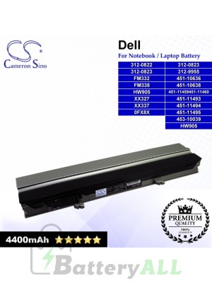 CS-DE4300NB For Dell Laptop Battery Model 0FX8X / 312-0822 / 312-0823 / 312-9955 / 451-10636 / 451-10638