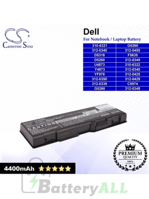 CS-DE6000 For Dell Laptop Battery Model 310-6321 / 310-6322 / 312-0339 / 312-0340 / 312-0348 / 312-0349 / 312-0350