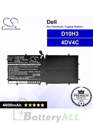 CS-DEP180NB For Dell Laptop Battery Model 4DV4C / 63FK6 / D10H3
