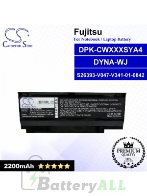 CS-FU1010NB For Fujitsu Laptop Battery Model DPK-CWXXXSYA4 / DYNA-WJ / S26393-V047-V341-01-0842