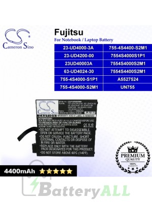 CS-FUD6830NB For Fujitsu Laptop Battery Model 23UD40003A / 23-UD4000-3A / 63-UD4024-30 / 7554S4000S1P1