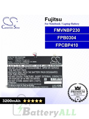 CS-FUH574NB For Fujitsu Laptop Battery Model FMVNBP230 / FPB0304 / FPCBP410