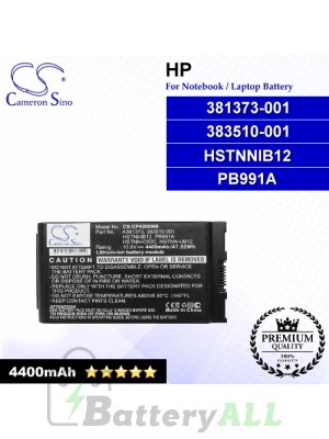 CS-CP4200NB For HP Laptop Battery Model 381373-001 / 383510-001 / HSTNNIB12 / PB991A