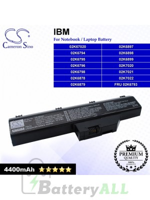 CS-IBA30 For IBM Laptop Battery Model 02K67020 / 02K6794 / 02K6795 / 02K6796 / 02K6798 / 02K6878 / 02K6879