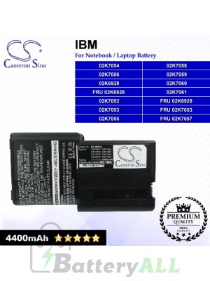 CS-IBR32 For IBM Laptop Battery Model 02K6928 / 02K7052 / 02K7053 / 02K7054 / 02K7055 / 02K7056 / 02K7058