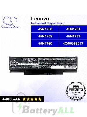CS-LVE550NB For Lenovo Laptop Battery Model 45N1758 / 45N1759 / 45N1760 / 45N1761 / 45N1763 / 4X50G59217