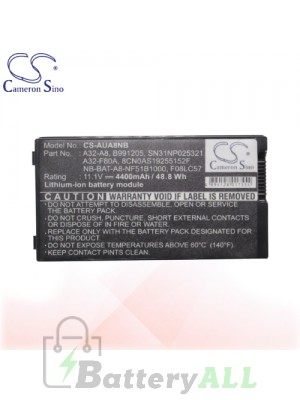 CS Battery for Asus F81Se / F83 / F8P / F8Sa / F8Sg / F8Sn / F8Sp / F8Sr Battery L-AUA8NB