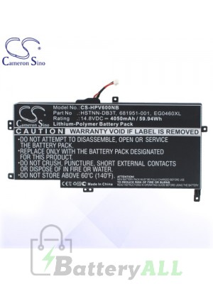 CS Battery for HP EG04XL / EG0460XL / HSTNN-DB3T / 681951-001 Battery L-HPV600NB