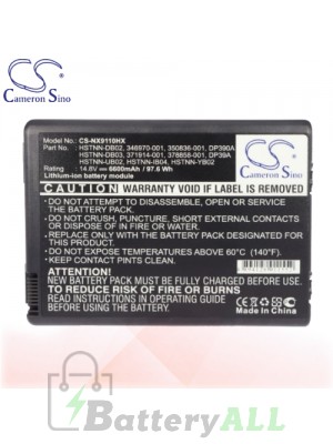 CS Battery for HP Pavilion ZD8009EA / ZD8010EA / ZV5208AP-PD136PA Battery 6600mah NX9110HX