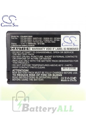 CS Battery for HP Pavilion ZV5209AP-PD137PA / ZD8047 / ZD8005 Battery 6600mah L-NX9110HX