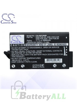 CS Battery for Samsung P28G XTM 1300c / V20 XVC 2400 / V25 XVC 2000c Battery L-SSP28NB