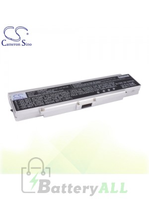 CS Battery for Sony VAIO VGN-CR123 / VGN-CR123E / VGN-CR190 Battery Silver L-BPL9HT