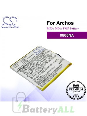CS-AV405SL For Archos Mp3 Mp4 PMP Battery Model 0805NA
