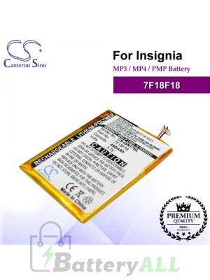 CS-ISN17SL For INSIGNIA Mp3 Mp4 PMP Battery Model 7F18F18