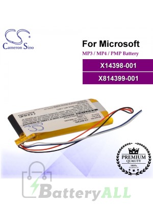 CS-MZF8SL For Microsoft Mp3 Mp4 PMP Battery Model X14398-001 / X814399-001