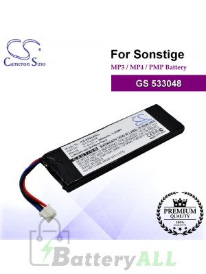 CS-533048SL For Sonstige Mp3 Mp4 PMP Battery Model GS 533048
