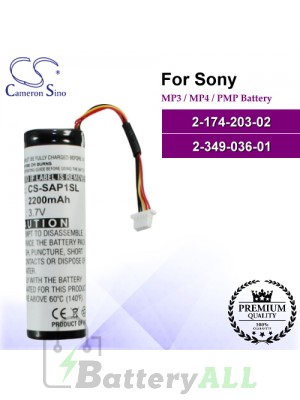 CS-SAP1SL For Sony Mp3 Mp4 PMP Battery Model 2-174-203-02 / 2-349-036-01