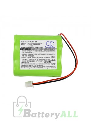 2GIG BATT1 Battery Replacement (CameronSino Brand) 2000mAh CS-ALM844BT-AS3