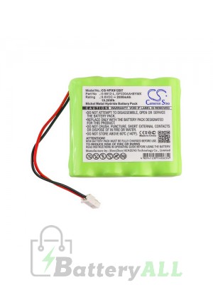 Visonic 0-100535 Battery Replacement (CameronSino Brand) 2000mAh CS-VPX912BT-AS6