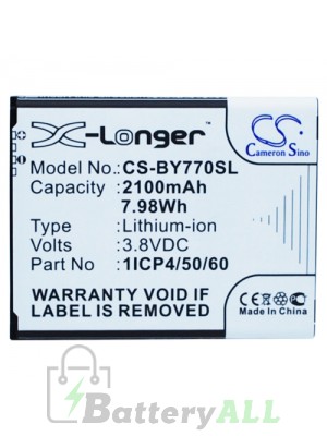 Beurer 1ICP4/50/60-210AR Battery Replacement (CameronSino Brand) 2100mAh CS-BY770SL-BP1