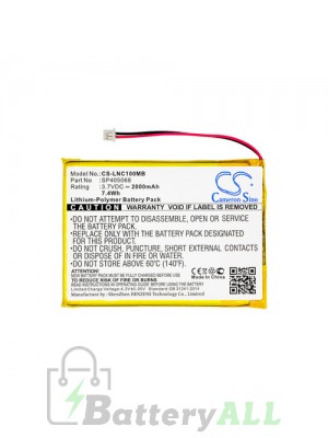 Luvion Supreme Connect Battery Replacement (CameronSino Brand) 2000mAh CS-LNC100MB-BP3