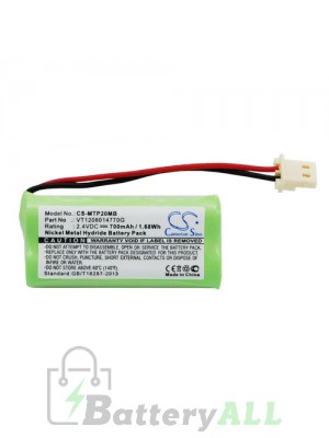 Motorola VT1208014770G Battery Replacement (CameronSino Brand) 700mAh CS-MTP20MB-BP1