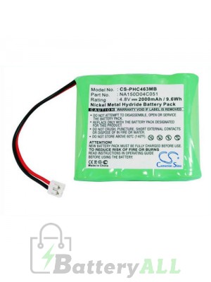 CHICCO NC3000 Battery Replacement (CameronSino Brand) 2000mAh CS-PHC463MB-BP3