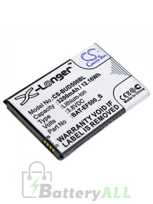 Bluebird BAT-EF500_S Battery Replacement (CameronSino Brand) 3200mAh CS-BUD500BL-BS1