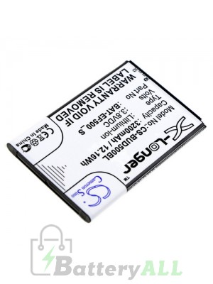 Bluebird EF500R Battery Replacement (CameronSino Brand) 3200mAh CS-BUD500BL-BS2