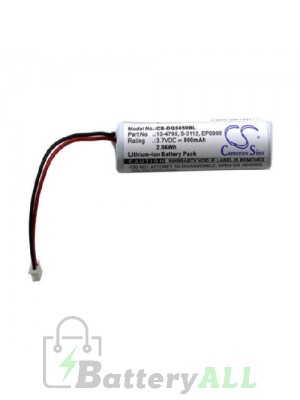 Datalogic EP0906 Battery Replacement (CameronSino Brand) 800mAh CS-DQS650BL-BS9