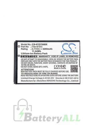 Honeywell Dolphin 60s Battery Replacement (CameronSino Brand) 3200mAh CS-HYD700BX-2-BS3