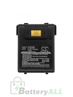 Intermec 318-043-012 Battery Replacement (CameronSino Brand) 4000mAh CS-ICN700BL-BS3