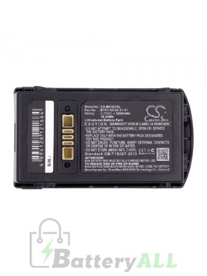 Motorola BTRY-MC32-01-01 Battery Replacement (CameronSino Brand) 5200mAh CS-MC321XL-BS3