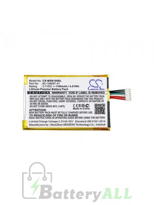 Motorola SB1 Battery Replacement (CameronSino Brand) 1100mAh CS-MSB100BL-BS3