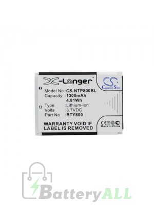 CipherLAB BA-80S1A2 Battery Replacement (CameronSino Brand) 1100mAh CS-NTP800BL-BS1