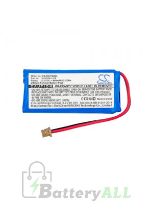 Socket Mobile CHS 7X Battery Replacement (CameronSino Brand) 600mAh CS-SKH700BL-BS3