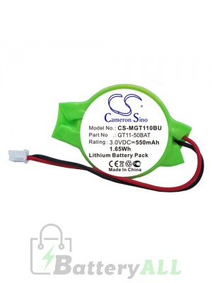 Mitsubishi GT11-50BAT CMOS Battery Replacement (CameronSino Brand) 550mAh CS-MGT110BU-CB3