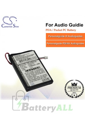 CS-AGP01SL For Audio Guidie PDA / Pocket PC Battery Fit Model Personalguide III Audioguides / Personalguide PGI/AV Audioguid